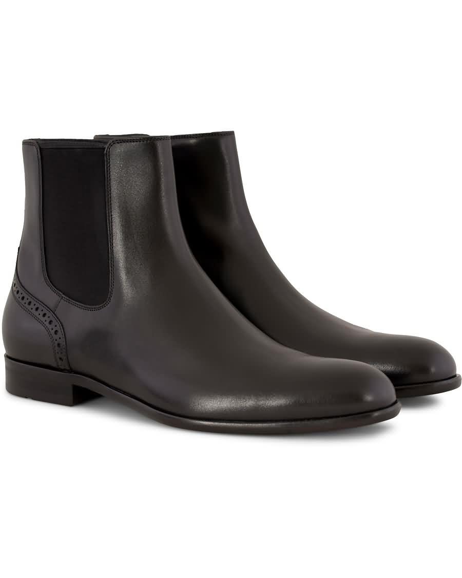 boss manhattan plain chelsea boot black calf På Salg Populær j0tg2